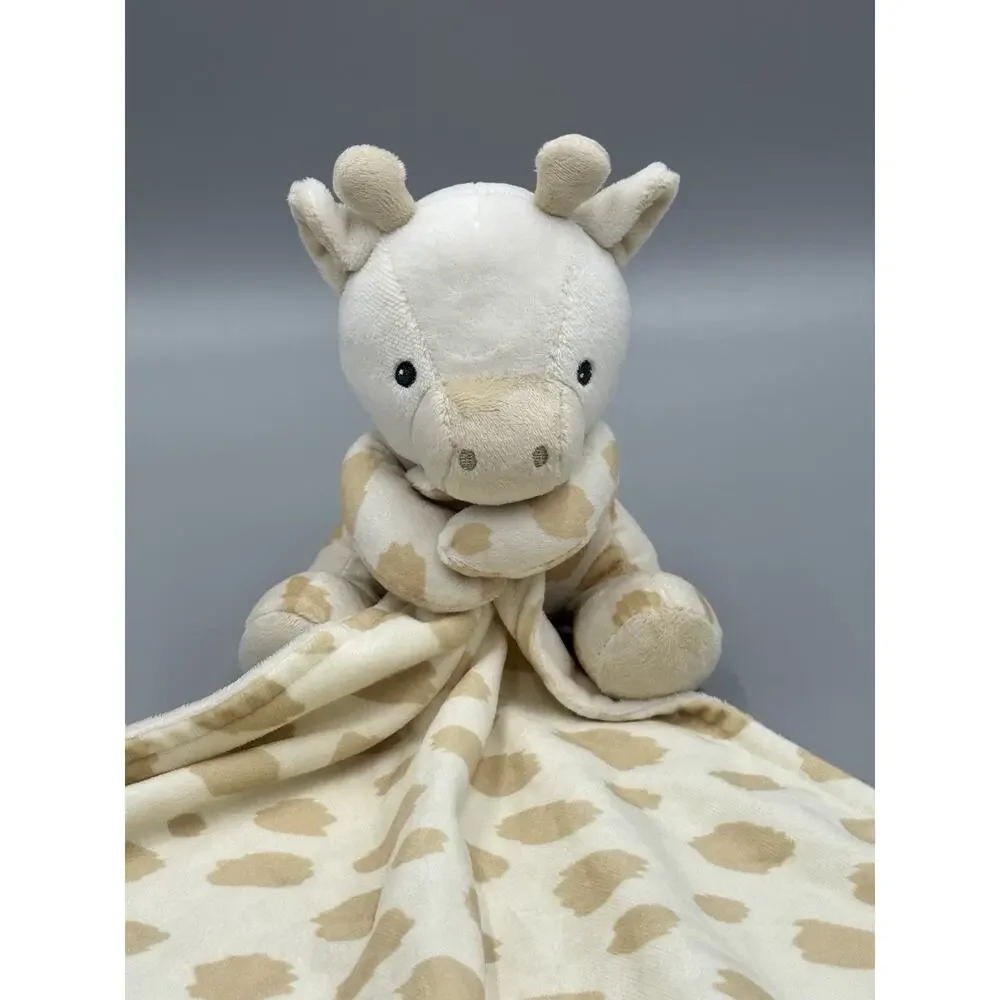 Bon Bebe Giraffe Lovey Plush Holding Baby Security Blanket